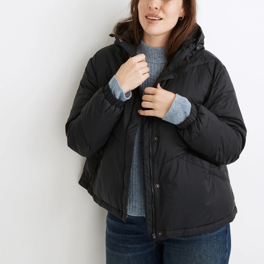 Madewell chevron puffer